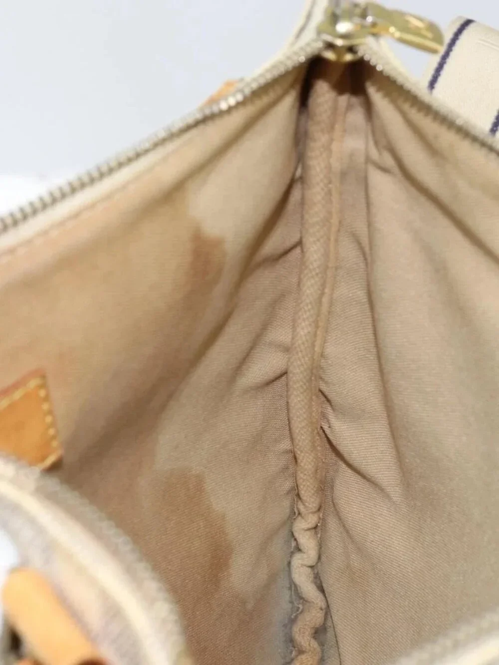 LOUIS VUITTON Damier Azur Pochette Bosphore Shoulder Bag N51112 LV Auth BA7009 - Picture 11 of 16